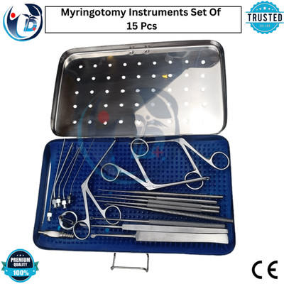 Myringotomy Instruments Set Of 15 Instruments For ENT Myringoplasty Surgical