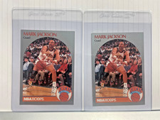 (2)MENENDEZ BROTHERS ROOKIE CARD MARK JACKSON 1990-91 Hoops Basketball Card #205. rookie card picture