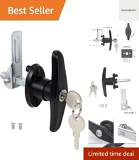 Keyed-Alike Locking T-Handle Kit for Truck Camper Shell/Cap & Topper - Black ...