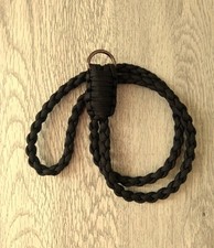 BLACK 33" 550 Paracord Neck Lanyard/Keychain/ID badge 1" D-ring