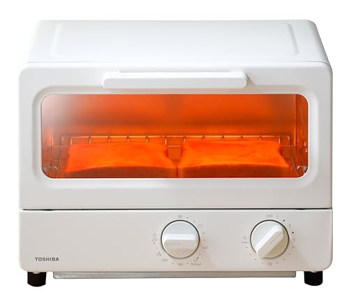 TOSHIBA Toaster Oven 2-slice Temperature Control Tray 15-minute