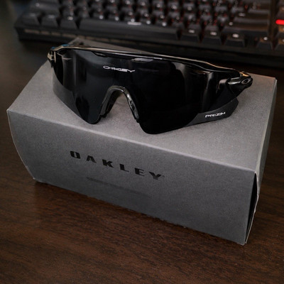 Oakley Radar Prizm Black Shield Sunglasses, Black Plastic Frame & Lenses, Men