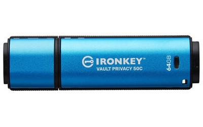 Kingston IronKey Vault Privacy 50 FIPS 197 Typ-C - XTS-AES 256-Bit IKVP50C/64GB