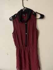 Guess Burgundy Dress Size Small Maroon Women Sleeveless