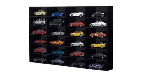 AUTOart DESIGN Display Case for 24 Cars 1/43 Scale Black Japan - Image 2 of 2