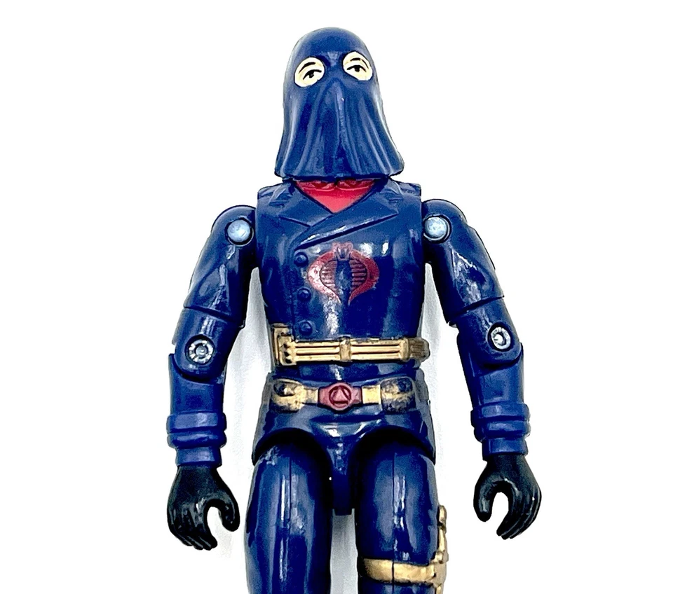 Vintage 1984 Hasbro G.I. Joe Hooded Cobra Commander Loose Complete 3.75” - Image 4 of 4