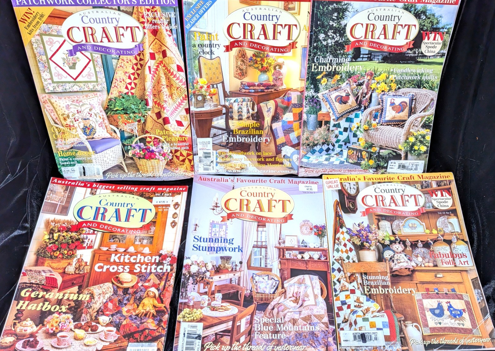 Australian Country Craft & Decorating magazine, pull out patterns