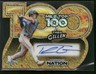 2025 Leaf Baseball Nation Theo Gillen Top 100 Auto Die Cut Gold Shimmer 1/1
