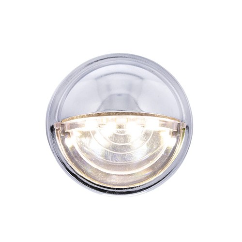 United Pacific 39995B Luce di Patente Arrotondata a 4 LED, Diametro 1 1/2", Acciaio - Foto 2 di 8