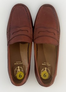 Cole Haan "Grand Os" Leather Pinch Penny Loafer Brown Mens 9M