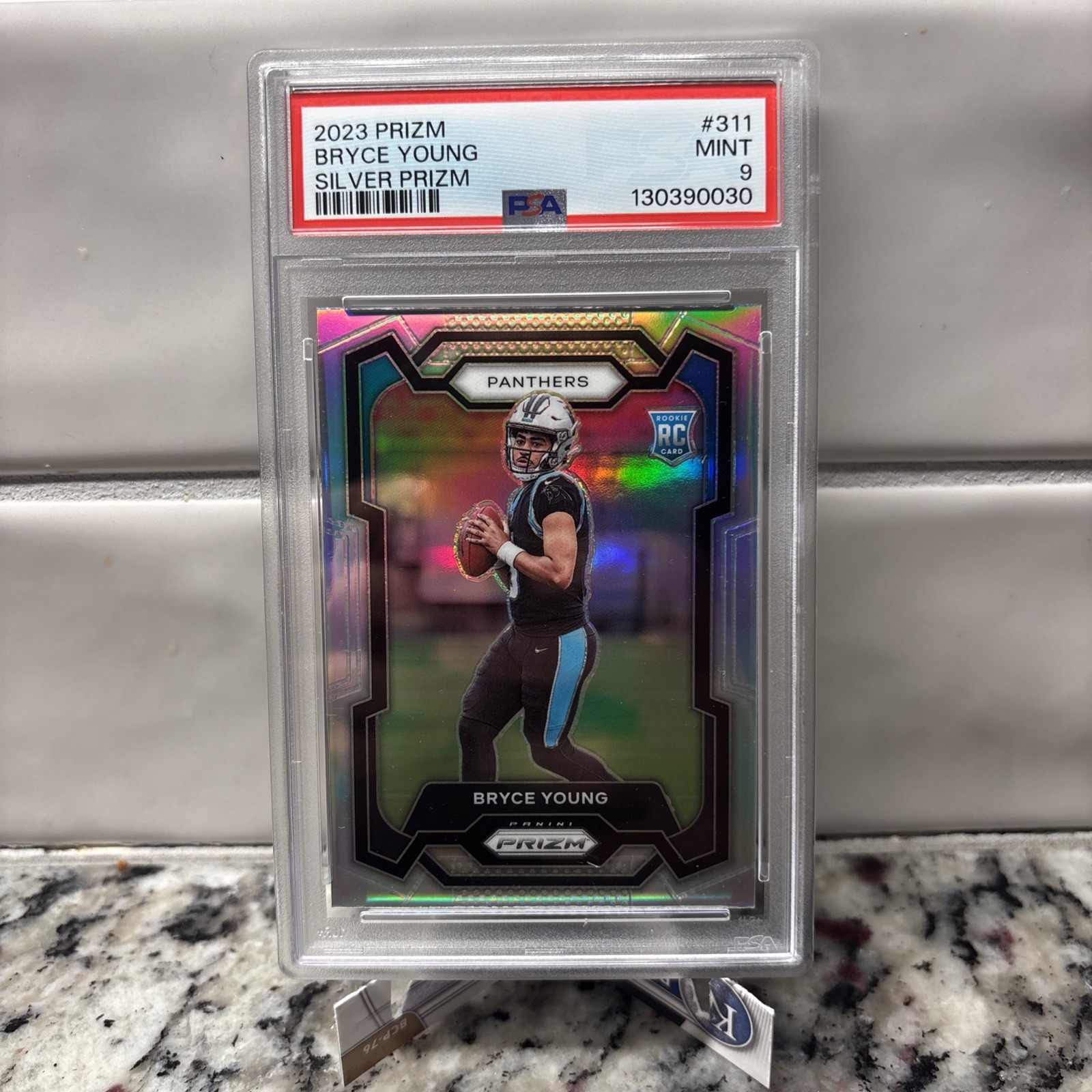 2023 Panini Prizm Silver Prizm #311 Bryce Young RC PSA 9