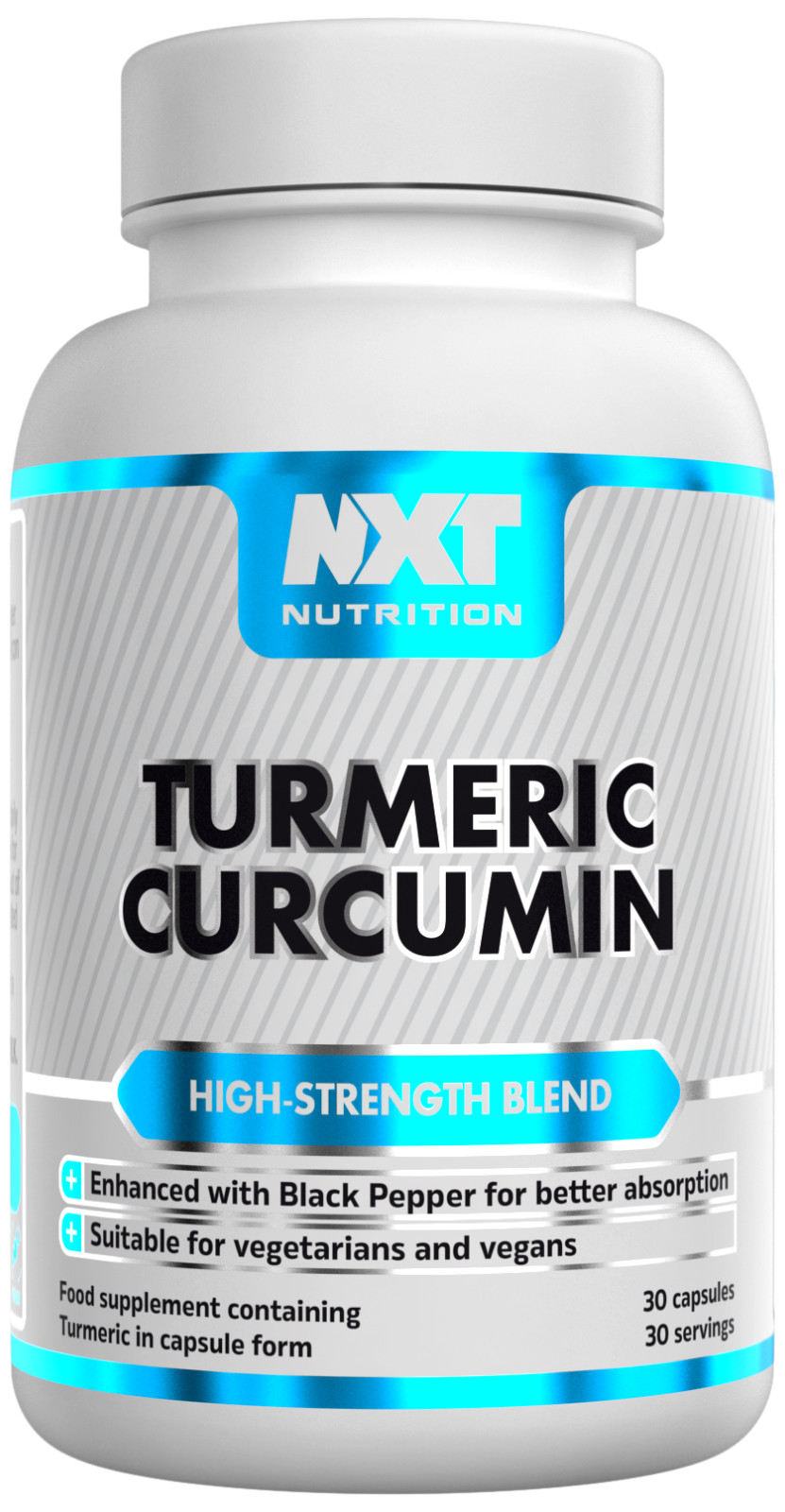 NXT Nutrition Turmeric Curcumin 30 Capsules