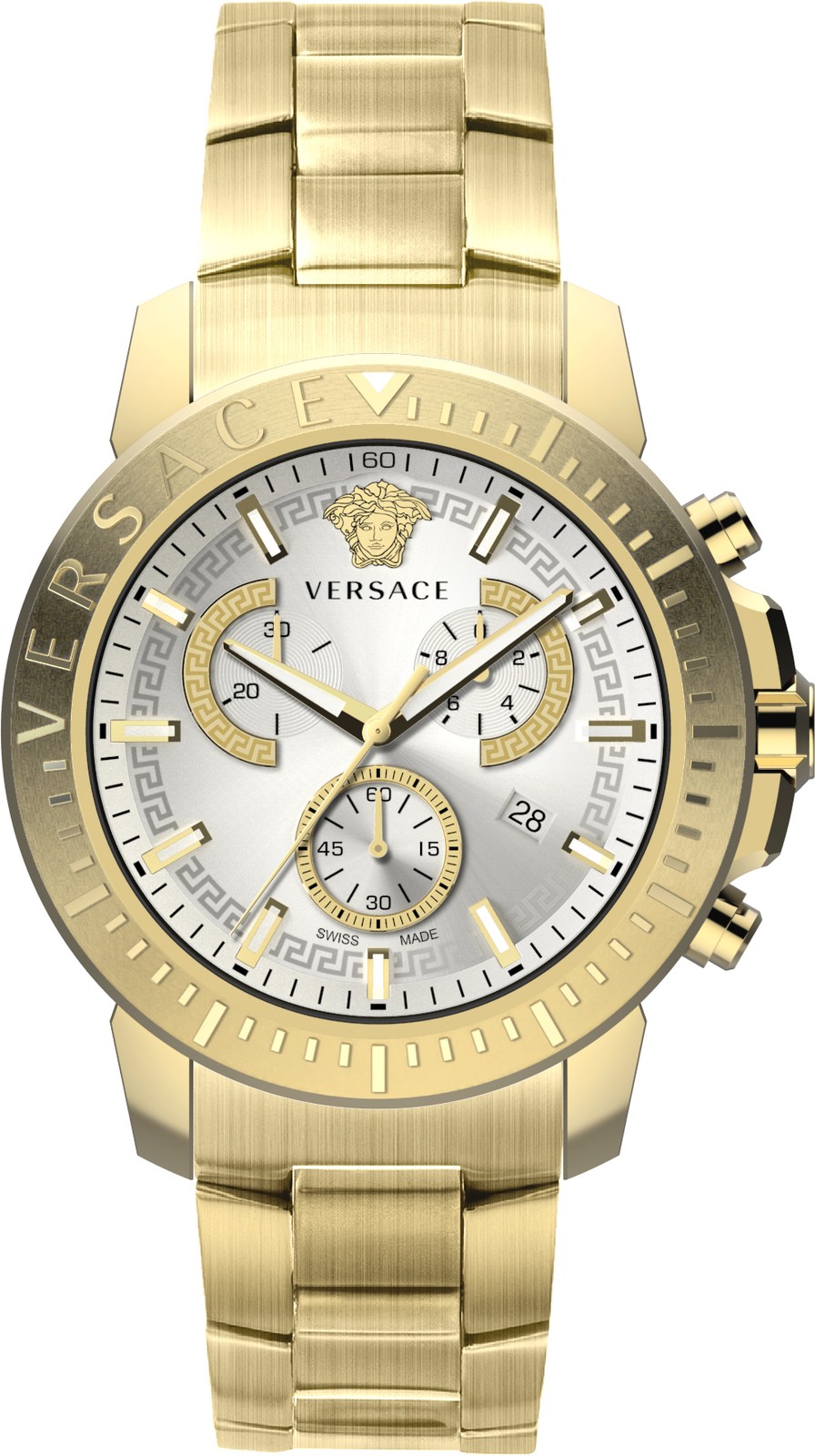 Versace , Watches, Male, Yellow, One Size, New Chrono 45Mm Chronograph - Image 2