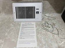 Howeall Super Quiet Register Booster Fan - Intelligent Thermostat Control 6x10''