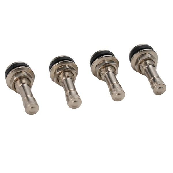 4X TR416 Chrom Metall Reifen Schlauchlos Ventileinsatz Ventile-image