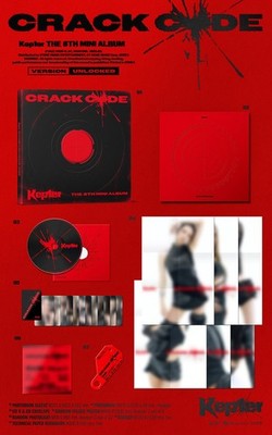 KEP1ER [CRACK CODE] 8th Mini Album CD+Photo Book+Poster+2 Card+