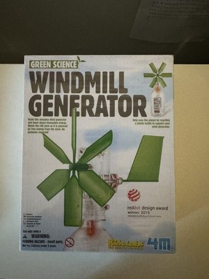 Windmill Generator GreenScience Science Project Kit Kids Activity's ToySmith