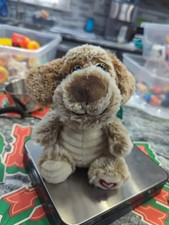 Walmart Puppy Plush Dog Brown Pup Puppy Dog Ribbed Belly Heart On Foot Stuffed