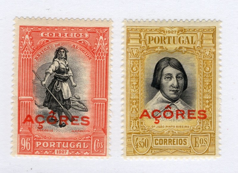 Azores - Sc# 281 - 283 MLH (281 gum side crease)        /        Lot 0626167