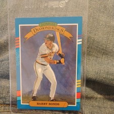 1991 Donruss - Diamond Kings Barry Bonds #4 3 Yellow Stripes on Right