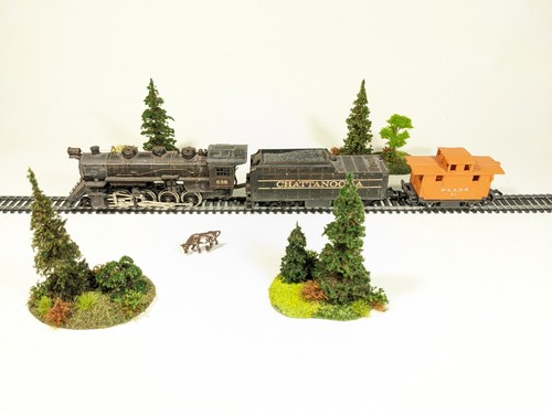 HO 8" x 6" FORGE LAKE w 8 Trees, Orange Flowers & Mini Dio 15mm 28mm POND #902 - Picture 2 of 18