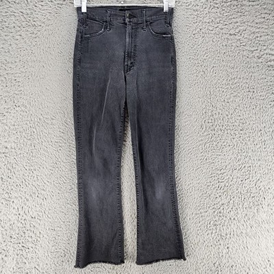 Mother Jeans Womens 25 Black Stretch The Hustler Ankle