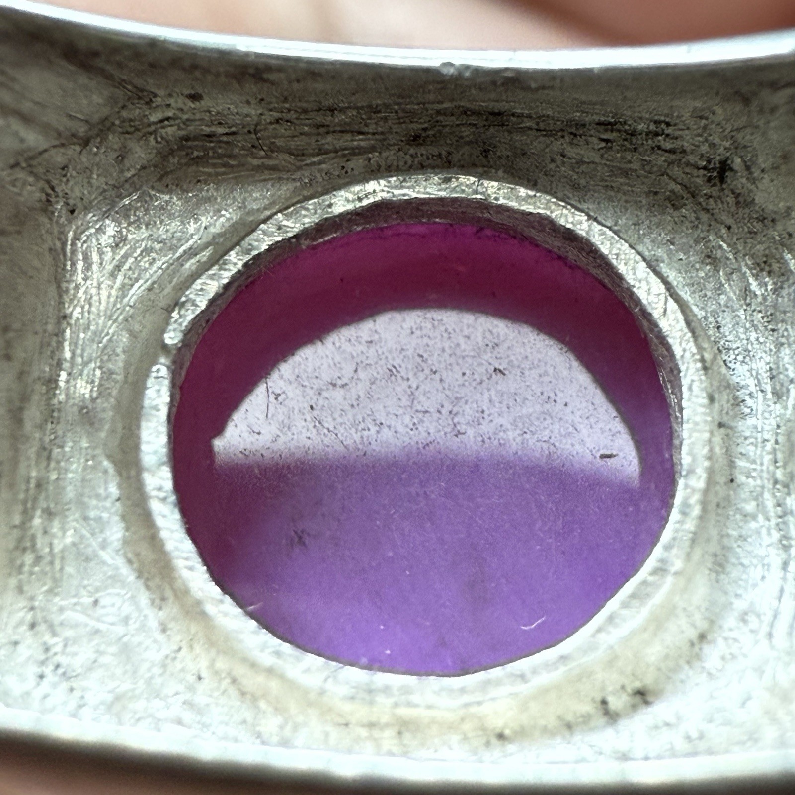 Star Ruby lab created Ring 925 Sterling Silver Sz… - image 6