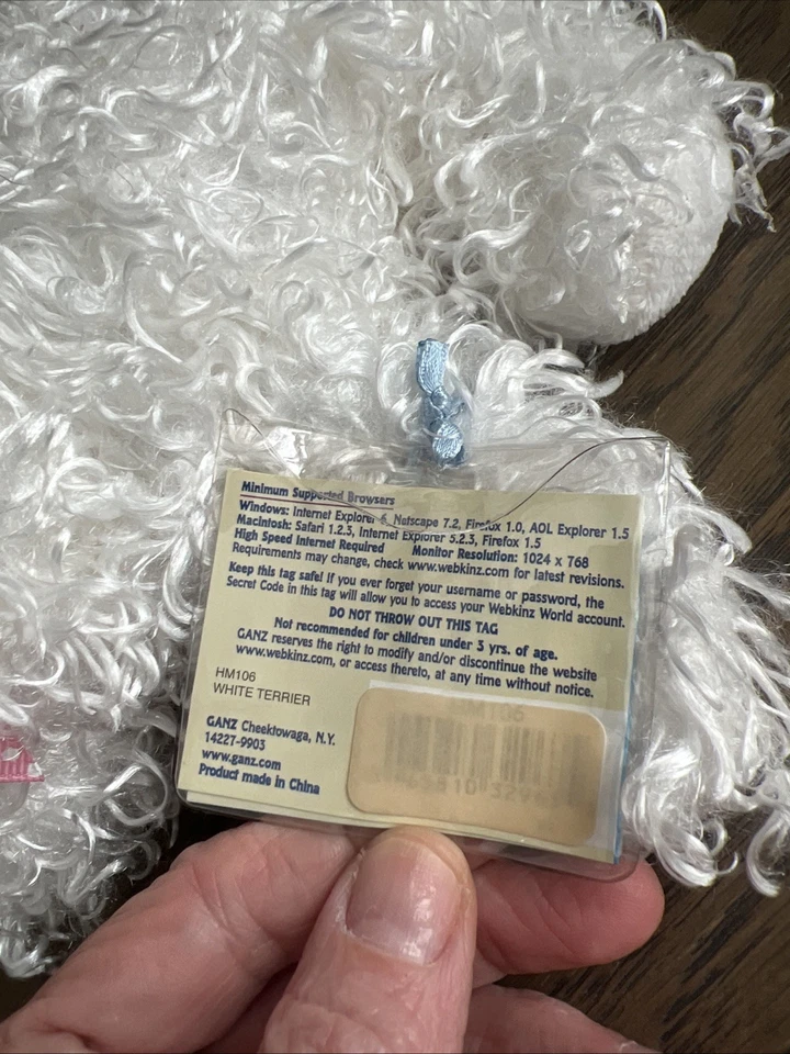 Webkinz White Terrier - Image 3 of 3