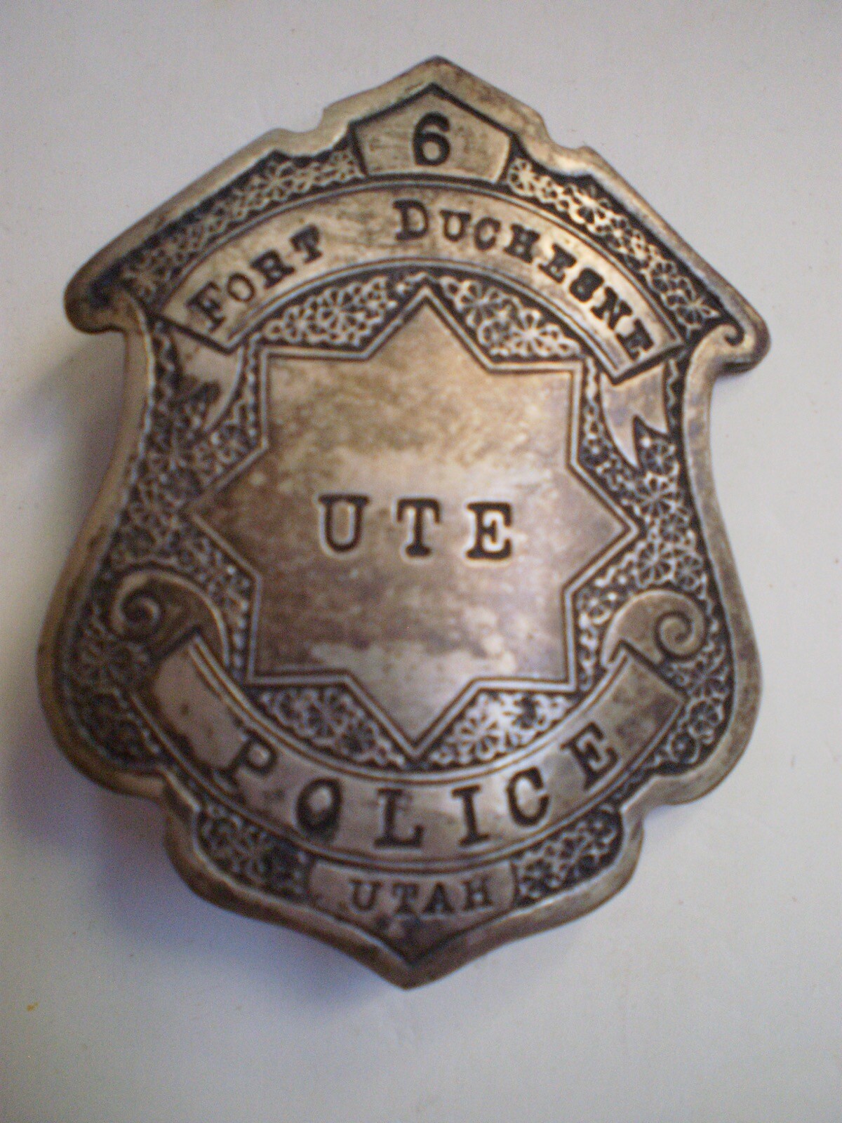 Vintage Sterling Silver Ute Police Fort Duchesne Utah eBay