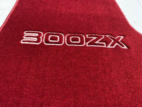For Nissan 300 ZX Z31 Floor Mat Mats Carpet Maroon 2 Pcs 1984-89 - Picture 2 of 2