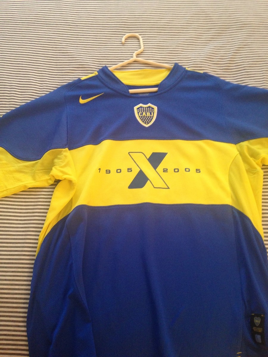 2005 ボカ・ジュニアーズ 100周年　ホーム　No.10 ROMAN Boca Juniors Centenary 05-06 Player Issue Size L No. 10 | eBay