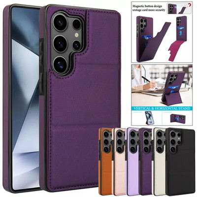 Für Samsung S25 S24 S23 S22 S21 S20 Ultra Plus FE Leder Wallet Card Cover Case