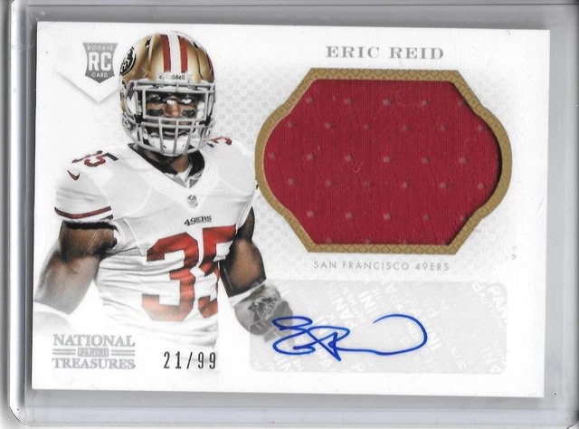 2013 National Treasures ERIC REID AUTO JERSEY RC #21/99 SAN FRANCISCO 49ERS!