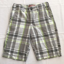 Boys Youth Shorts Arizona Jean's Chino Short sz 12 Reg New w Tags 30 Grey Green