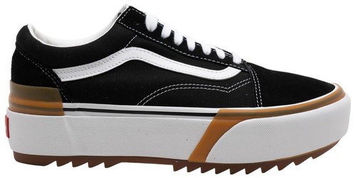 VANS Old Skool Stacked Tumbled Leather Low Platform Purple  display picture 1