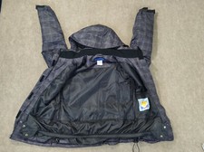 Small Gray Plaid Iceburg Snowboard Ski Jacket Wondproof Waterproof Breathable