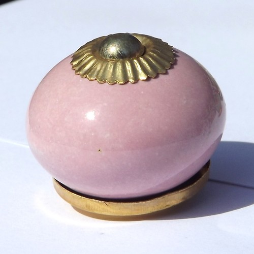 Ceramic knobs pulls handles for doors drawers cupboard cabinet wardrobe - brass - Picture 156 of 180
