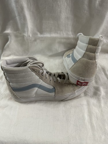VANS Sk8- High Tops white and light blue size Men 5.5 / Women 7 off the wall - 第 2/10 張圖片