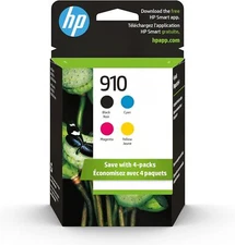 4 pack Genuine HP 910 Black Cyan Magenta Yellow combo Original Ink Cartridges