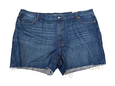 High Rise Navy Blue Jean Shorts Old Navy High Rise Slouchy