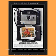 Anni '00  * Pubblicità Originale "Polaroid, Now-Get Color Pictures In 50 Seconds