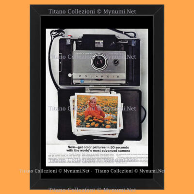00er Jahre * Original Werbung '' Polaroid, Now-Get Color Pictures in 50 Sekunden