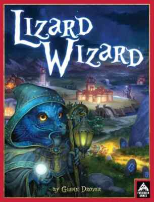 Lizard Wizard Board Game .. Fantasy World Strategic Action Selection