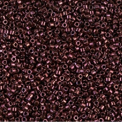 Miyuki Delica DB0012/DB012/DB12 11/0 Opaque Metallic Dark Raspberry 7.2g