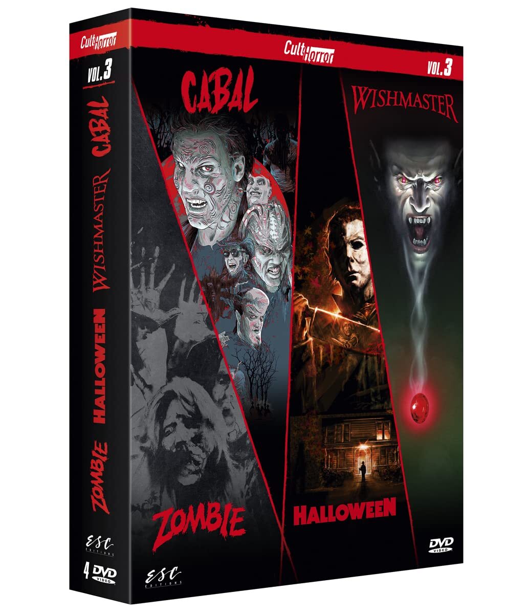 Cult'horror n° 3 : zombie + halloween + wishmaster + cabal (DVD)