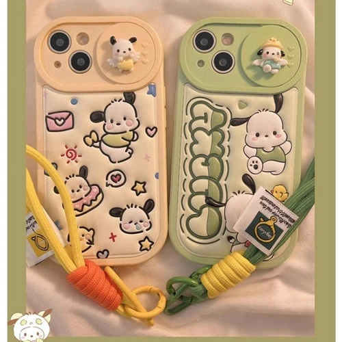 Pochacco Lanyard Soft Adhesive Phone Case Cover For Iphone 12 13 14 15 Pro Max - Picture 2 of 14