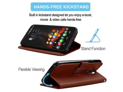 Leather Wallet Phone Cases Flip Holder Card Protective Stand Cover For iPhone LG - Picture 43 of 46