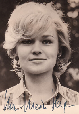 Autogramm - Eva-Maria Hagen - DDR-Karte - Progress Verlag