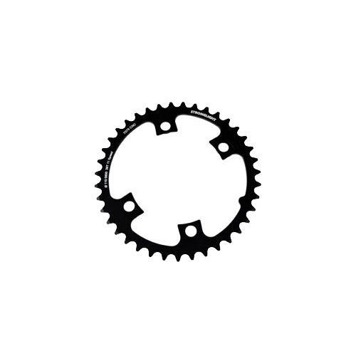 Plateau route Stronglight d.110 noir 39dts, finition haut de gamme pour pédalier 105 11v