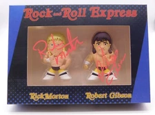 Ricky Morton Robert Gibson Rock & Roll Express Signed Pint Size Action Figure 1